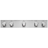 KitchenAid KCGS550ESS Gas Cooktop, 30 inch Exterior Width, 5 Burners, 17,000 BTU Highest Burner, Stainless Steel colour