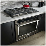 KitchenAid KCGS550ESS Gas Cooktop, 30 inch Exterior Width, 5 Burners, 17,000 BTU Highest Burner, Stainless Steel colour