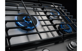 KitchenAid KCGS556ESS Gas Cooktop, 36 inch Exterior Width, 5 Burners, 20,000 BTU Highest Burner, Stainless Steel colour