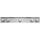 KitchenAid KCGS556ESS Gas Cooktop, 36 inch Exterior Width, 5 Burners, 20,000 BTU Highest Burner, Stainless Steel colour