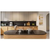 KitchenAid KCID936SBL Induction Cooktop, 36 inch Exterior Width, 4 Burners, Downdraft, 3,200 W Highest Element, Black colour