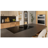 KitchenAid KCID936SBL Induction Cooktop, 36 inch Exterior Width, 4 Burners, Downdraft, 3,200 W Highest Element, Black colour