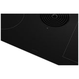 KitchenAid KCID936SBL Induction Cooktop, 36 inch Exterior Width, 4 Burners, Downdraft, 3,200 W Highest Element, Black colour