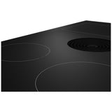 KitchenAid KCID936SBL Induction Cooktop, 36 inch Exterior Width, 4 Burners, Downdraft, 3,200 W Highest Element, Black colour