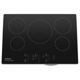 KitchenAid KCIG550JSS Induction Cooktop, 30 inch Exterior Width, 5 Burners, 3,600 W Highest Element, Stainless Steel colour