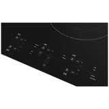 KitchenAid KCIG556JBL Induction Cooktop, 36 inch Exterior Width, 5 Burners, 3,600 W Highest Element, Black colour