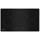 KitchenAid KCIG556JSS Induction Cooktop, 36 inch Exterior Width, 5 Burners, 3,600 W Highest Element, Stainless Steel colour