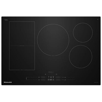 KitchenAid KCIT730SBL 电磁炉，30 英寸外部宽度，5 个燃烧器，黑色