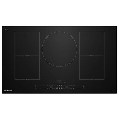 KitchenAid KCIT736SBL 电磁炉，36 英寸外部宽度，5 个燃烧器，黑色