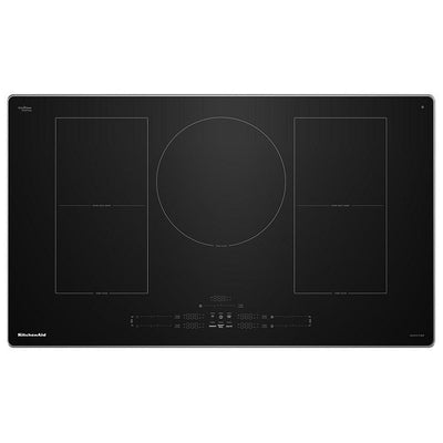 KitchenAid KCIT736SSS Induction Cooktop, 36 inch Exterior Width, 5 Burners, Stainless Steel colour