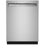 KitchenAid KDFE104KPS Dishwasher, 24 inch Exterior Width, 47 dB Decibel Level, Full Console, Stainless Interior, 5 Wash Cycles, 12 Capacity (Place Settings), 2 Loading Racks, PrintShield Stainless Steel colour