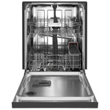 KitchenAid KDFE104KPS Dishwasher, 24 inch Exterior Width, 47 dB Decibel Level, Full Console, Stainless Interior, 5 Wash Cycles, 12 Capacity (Place Settings), 2 Loading Racks, PrintShield Stainless Steel colour