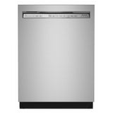 KitchenAid KDFE104KPS Dishwasher, 24 inch Exterior Width, 47 dB Decibel Level, Full Console, Stainless Interior, 5 Wash Cycles, 12 Capacity (Place Settings), 2 Loading Racks, PrintShield Stainless Steel colour