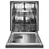 KitchenAid KDFE104KPS Dishwasher, 24 inch Exterior Width, 47 dB Decibel Level, Full Console, Stainless Interior, 5 Wash Cycles, 12 Capacity (Place Settings), 2 Loading Racks, PrintShield Stainless Steel colour