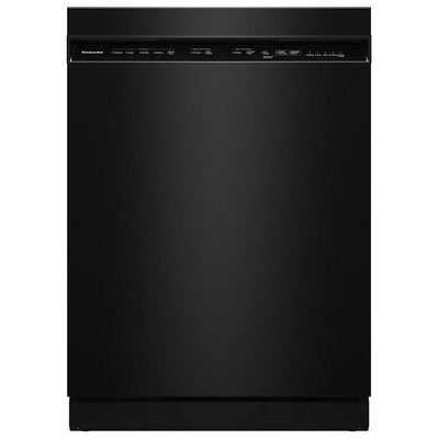 KitchenAid KDFS224SBL Dishwasher, 24 inch Exterior Width, 47 dB Decibel Level, Fully Integrated, Stainless Steel (Interior), 5 Wash Cycles, 13 Capacity (Place Settings), Black colour