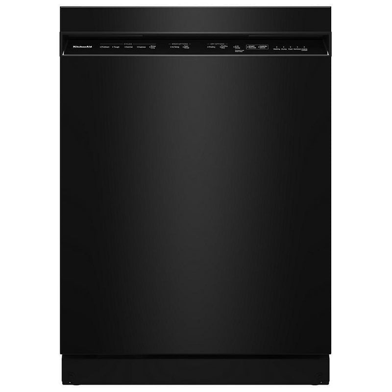 KitchenAid KDFS224SBL Dishwasher, 24 inch Exterior Width, 47 dB Decibel Level, Fully Integrated, Stainless Interior, 5 Wash Cycles, 13 Capacity (Place Settings), 3 Loading Racks, Black colour