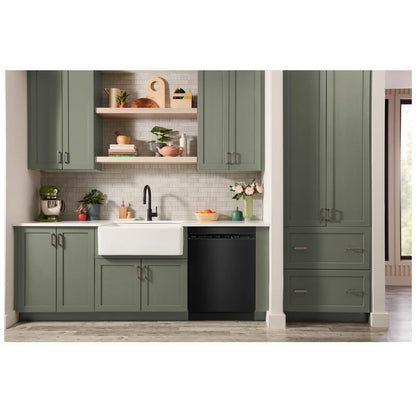 KitchenAid KDFS224SBL Dishwasher, 24 inch Exterior Width, 47 dB Decibel Level, Fully Integrated, Stainless Steel (Interior), 5 Wash Cycles, 13 Capacity (Place Settings), Black colour