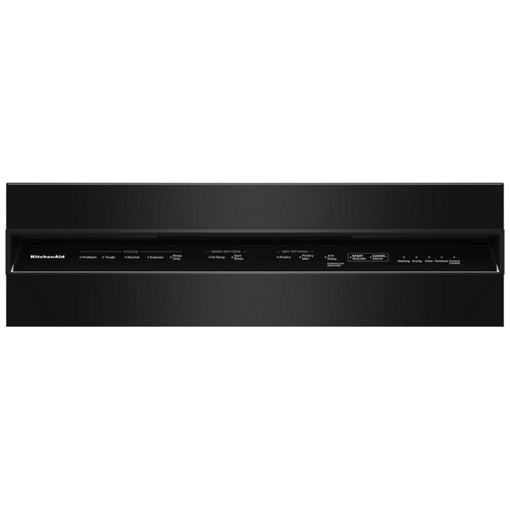 KitchenAid KDFS224SBL Dishwasher, 24 inch Exterior Width, 47 dB Decibel Level, Fully Integrated, Stainless Steel (Interior), 5 Wash Cycles, 13 Capacity (Place Settings), Black colour