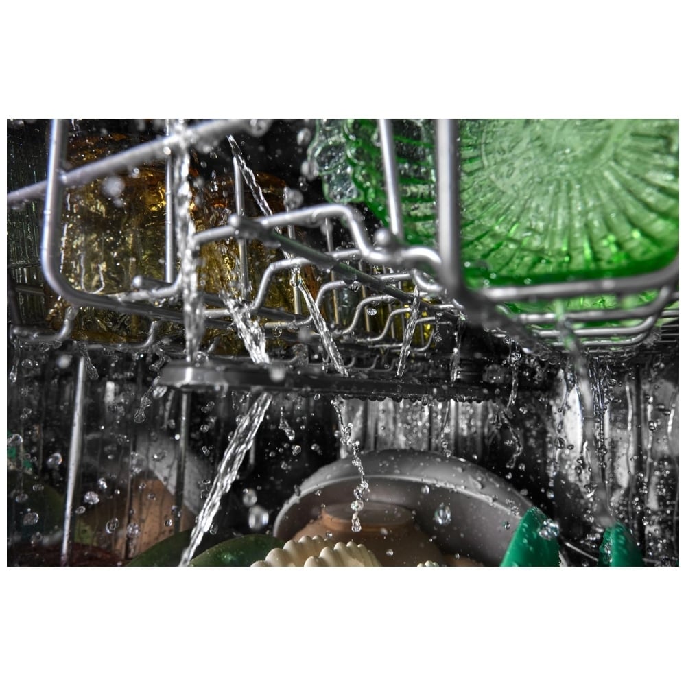 KitchenAid KDFS224SBL Dishwasher, 24 inch Exterior Width, 47 dB Decibel Level, Fully Integrated, Stainless Steel (Interior), 5 Wash Cycles, 13 Capacity (Place Settings), Black colour