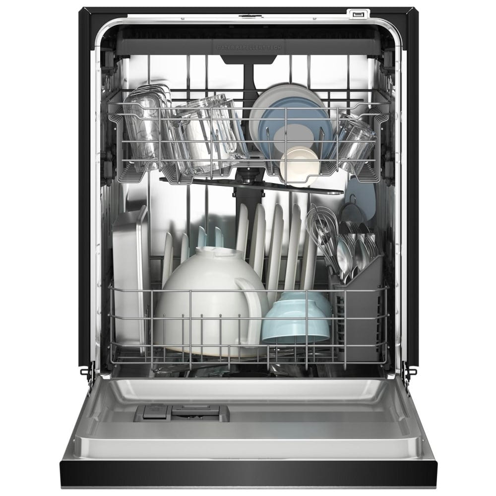KitchenAid KDFS224SBL Dishwasher, 24 inch Exterior Width, 47 dB Decibel Level, Fully Integrated, Stainless Steel (Interior), 5 Wash Cycles, 13 Capacity (Place Settings), Black colour
