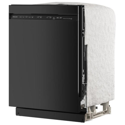 KitchenAid KDFS224SBL 洗碗机，24 英寸外部宽度，47 dB 分贝级别，完全集成，不锈钢（内部），5 种洗涤程序，13 种容量（餐具），黑色
