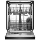 KitchenAid KDFS224SBL Dishwasher, 24 inch Exterior Width, 47 dB Decibel Level, Fully Integrated, Stainless Interior, 5 Wash Cycles, 13 Capacity (Place Settings), 3 Loading Racks, Black colour