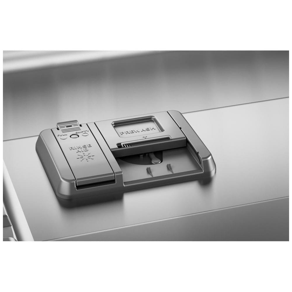 KitchenAid KDFS224SWH Dishwasher, 24 inch Exterior Width, 47 dB Decibel Level, Fully Integrated, Stainless Steel (Interior), 5 Wash Cycles, 13 Capacity (Place Settings), White colour