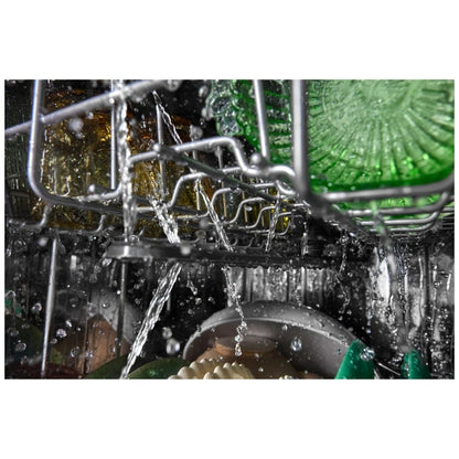 KitchenAid KDFS224SWH Dishwasher, 24 inch Exterior Width, 47 dB Decibel Level, Fully Integrated, Stainless Steel (Interior), 5 Wash Cycles, 13 Capacity (Place Settings), White colour