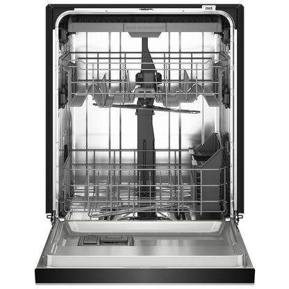 KitchenAid KDFS224SWH 洗碗机，24 英寸外部宽度，47 dB 分贝级别，完全集成，不锈钢（内部），5 种洗涤程序，13 种容量（餐具），白色