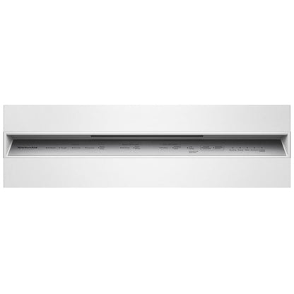 KitchenAid KDFS224SWH Dishwasher, 24 inch Exterior Width, 47 dB Decibel Level, Fully Integrated, Stainless Steel (Interior), 5 Wash Cycles, 13 Capacity (Place Settings), White colour