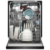 KitchenAid KDFS324SBE Dishwasher, 24 inch Exterior Width, 41 dB Decibel Level, Full Console, Stainless Interior, 5 Wash Cycles, 15 Capacity (Place Settings), 3 Loading Racks, Black Ore colour