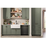 KitchenAid KDFS424SBE Dishwasher, 24 inch Exterior Width, 44 dB Decibel Level, Full Console, Stainless Interior, 5 Wash Cycles, 16 Capacity (Place Settings), 3 Loading Racks, Black Ore colour