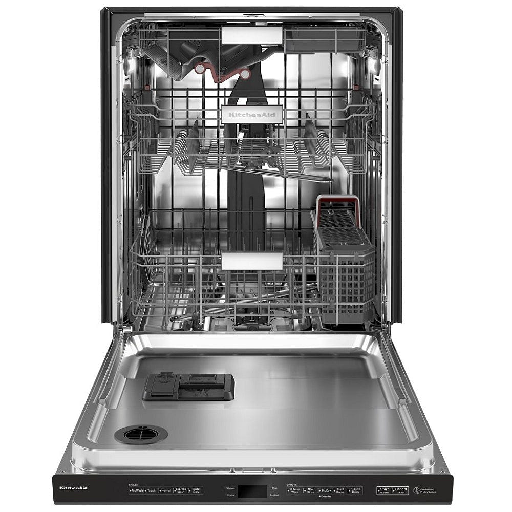 KitchenAid KDPM804KBS Dishwasher | 24" Built-In Dishwasher | Stainless Steel Interior | FreeFlex Third Rack