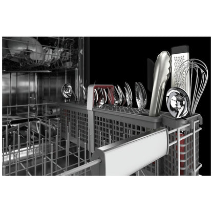 KitchenAid KDPM804KBS Dishwasher | 24" Built-In Dishwasher | Stainless Steel Interior | FreeFlex Third Rack