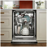KitchenAid KDPS424SPS Dishwasher, 24 inch Exterior Width, 44 dB Decibel Level, Fully Integrated, Stainless Interior, 5 Wash Cycles, 16 Capacity (Place Settings), 3 Loading Racks, PrintShield Stainless colour