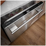 KitchenAid KDPS424SPS Dishwasher, 24 inch Exterior Width, 44 dB Decibel Level, Fully Integrated, Stainless Interior, 5 Wash Cycles, 16 Capacity (Place Settings), 3 Loading Racks, PrintShield Stainless colour