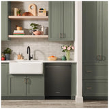 KitchenAid KDPS624SBE Dishwasher, 24 inch Exterior Width, 44 dB Decibel Level, Fully Integrated, Stainless Interior, 5 Wash Cycles, 16 Capacity (Place Settings), 3 Loading Racks, Black Ore colour