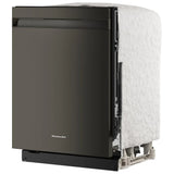 KitchenAid KDPS624SBE Dishwasher, 24 inch Exterior Width, 44 dB Decibel Level, Fully Integrated, Stainless Interior, 5 Wash Cycles, 16 Capacity (Place Settings), 3 Loading Racks, Black Ore colour