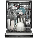 KitchenAid KDPS624SBE Dishwasher, 24 inch Exterior Width, 44 dB Decibel Level, Fully Integrated, Stainless Interior, 5 Wash Cycles, 16 Capacity (Place Settings), 3 Loading Racks, Black Ore colour