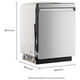 KitchenAid KDPS624SPS Dishwasher, 24 inch Exterior Width, 44 dB Decibel Level, Fully Integrated, Stainless Interior, 5 Wash Cycles, 16 Capacity (Place Settings), 3 Loading Racks, PrintShield Stainless colour