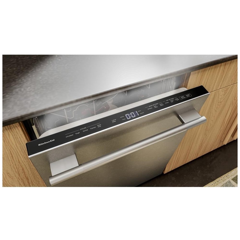 KitchenAid KDPS624SPS Dishwasher | 24" Exterior Width, Stainless Steel Interior, 5 Wash Cycles, 16 Capacity