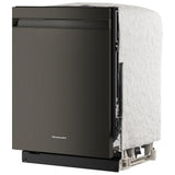 KitchenAid KDPS724SBE Dishwasher, 24 inch Exterior Width, 44 dB Decibel Level, Fully Integrated, Stainless Interior, 5 Wash Cycles, 16 Capacity (Place Settings), 3 Loading Racks, Black Ore colour