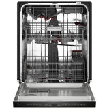 KitchenAid KDPS724SBE Dishwasher, 24 inch Exterior Width, 44 dB Decibel Level, Fully Integrated, Stainless Interior, 5 Wash Cycles, 16 Capacity (Place Settings), 3 Loading Racks, Black Ore colour