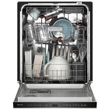 KitchenAid KDPS724SBE Dishwasher, 24 inch Exterior Width, 44 dB Decibel Level, Fully Integrated, Stainless Interior, 5 Wash Cycles, 16 Capacity (Place Settings), 3 Loading Racks, Black Ore colour