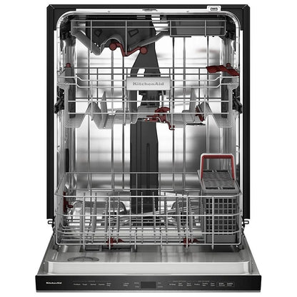 KitchenAid KDPS724SPS 洗碗机，24 英寸外部宽度，44 dB 分贝级别，完全集成，不锈钢（内部），5 种洗涤程序，16 套容量（餐具），PrintShield 不锈钢色
