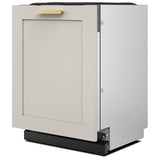 KitchenAid KDTF324PPA Dishwasher, 24 inch Exterior Width, 44 dB Decibel Level, Fully Integrated, Stainless Interior, Custom Panel Ready, 5 Wash Cycles, 14 Capacity (Place Settings), 2 Loading Racks, Panel Ready Panel-Ready, SatinGlide Racks