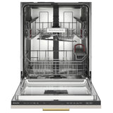 KitchenAid KDTF324PPA Dishwasher, 24 inch Exterior Width, 44 dB Decibel Level, Fully Integrated, Stainless Interior, Custom Panel Ready, 5 Wash Cycles, 14 Capacity (Place Settings), 2 Loading Racks, Panel Ready Panel-Ready, SatinGlide Racks