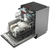 KitchenAid KDTF924PPA Dishwasher, 24 inch Exterior Width, 39 dB Decibel Level, Fully Integrated, Stainless Interior, Custom Panel Ready, 5 Wash Cycles, 14 Capacity (Place Settings), 3 Loading Racks, Panel Ready SatinGlide Racks