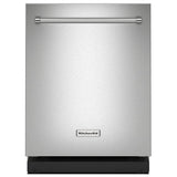 KitchenAid KDTF924PPS Dishwasher, 24 inch Exterior Width, 39 dB Decibel Level, Fully Integrated, Stainless Interior, 5 Wash Cycles, 14 Capacity (Place Settings), 3 Loading Racks, Stainless Steel colour