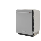 KitchenAid KDTM404KPS Dishwasher, 24 inch Exterior Width, 44 dB Decibel Level, Fully Integrated, Stainless Interior, 5 Wash Cycles, 16 Capacity (Place Settings), 3 Loading Racks, Stainless Steel colour